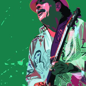 Carlos Santana Portrait