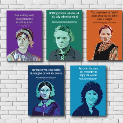women3 white brick  wall art